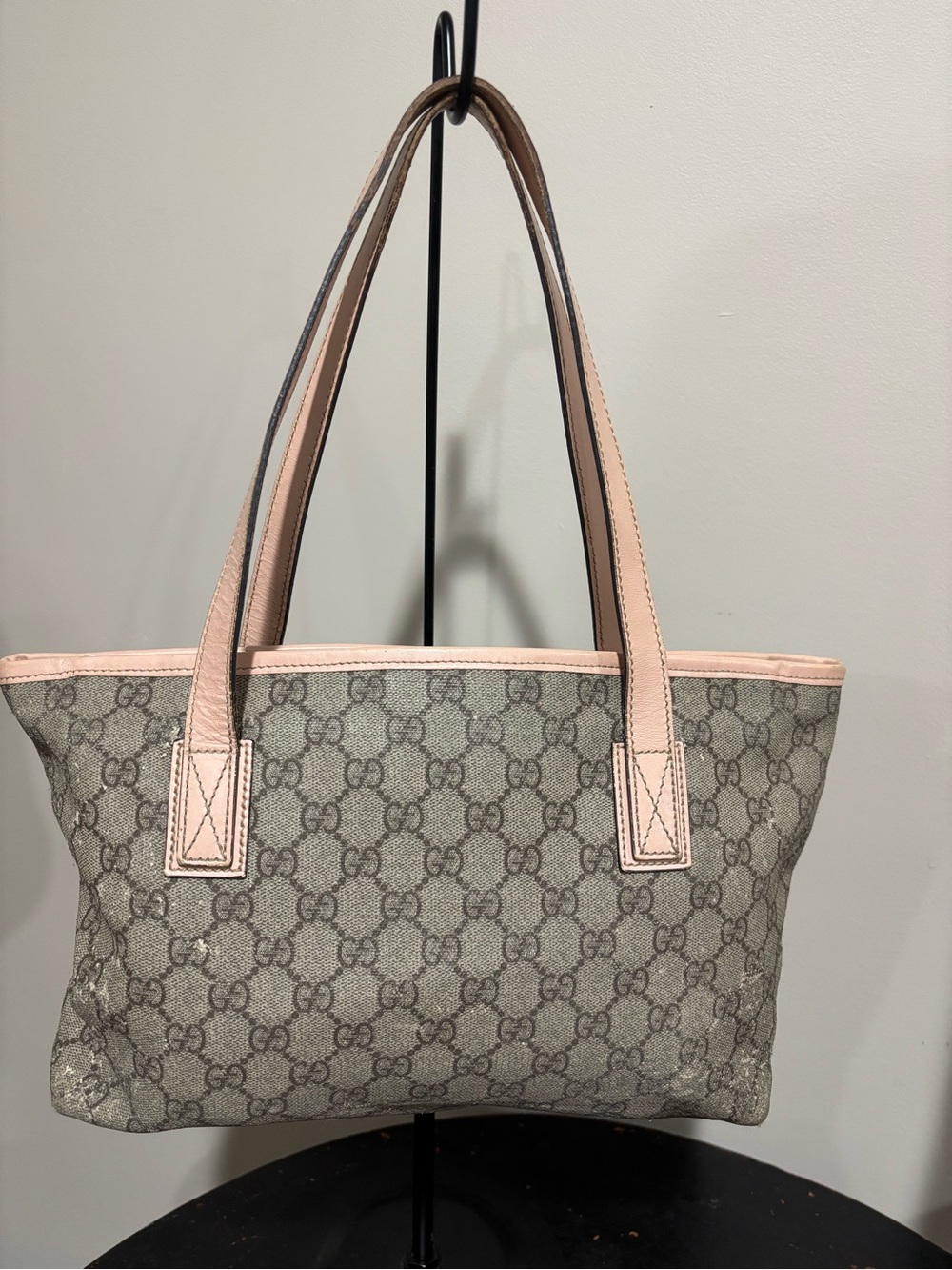 Gucci Pink Joy Tote Bag & BCBGeneration Pink Leather Cowboy Boots Size 8 Bundle - Picture 4 of 14